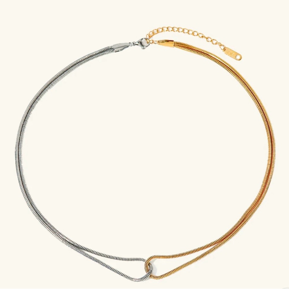 Elegant Two-Tone Necklace